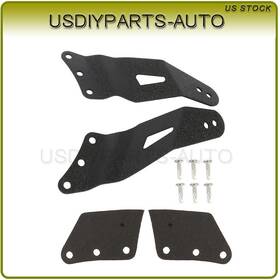 Us109787d01 Usdiyparts-auto Pair Led Light Bar Mount Bracket For Chevrolet Silverado 1500/1500 Hd Black