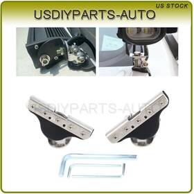 Us160803d01 Usdiyparts-auto A-pillar Light Bar Mount Bracket For 2013 Chevry Silverado Ford F-150 Pair
