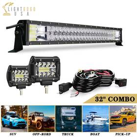 Dy120wdthm2p18w Vehiclepartsfactory 32ftft Inch 5d 180w Led Light Bar Spot Flood Combo Beam 4inch 18w Work Lights