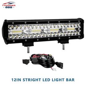Dy180w12intirpjwirgcp Vehiclepartsfactory 12ftft Driving Led Work Lights For Jeep Pickup Utv Atv Truck Roof Bumper With Wiring