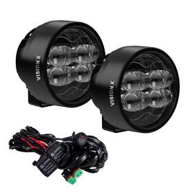 Vision X 887009956220 Pair Of Cannon Race 4 Sae And Ece Fog Lights With Harness