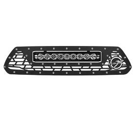 Xil-oegb12ttaxpr Visionx Black Powder Light Bar Grille For 12-15 Toyota Tocoma