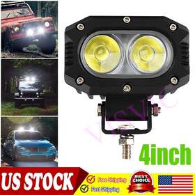 Gp-04-0618 Visvic 30s 2 1pc 4 Inch 18w Led Work Light Bar Spot Beams Offroad Driving Fog Lamp Atv Suv