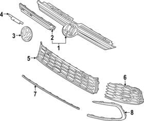 5h0-941-653-c Volkswagen Genuine Light Bar