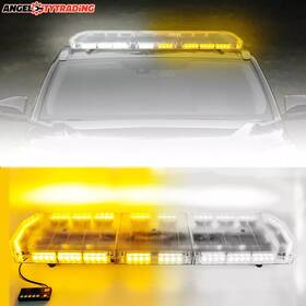 52040wy Vsek 48 Inch Strobe Light Bar Emergency Warn Beacon Tow Truck Response-amber White 88 Led