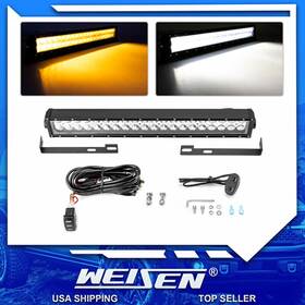 4w-70103010 Weisen 70202017 22ftft Amber White Strobe Light Bar Bumper Mount Kit For 99-07 F-250 F-350