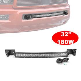 Weisen 7010200502 32ftft Light Bar Bumper Mounting Kit And Tow Hook Mount For Ram 2500 3500 4500 10-18