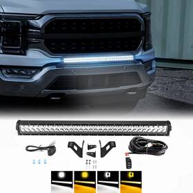70202018 Weisen 70102062 Amber White 32ftft Strobe Led Light Bar Bumper Mounting Kit For 21-22 23 Ford F150 70202018 Weisen 70102062 Amber White 32ftft Strobe Led Light Bar Bumper Mounting Kit For 21-22 23 Ford F150