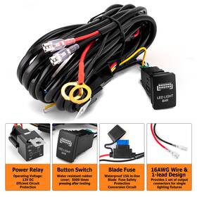 70203023 Weisen 70203018#70203022#70203023 Led Light Bar Push Button Switch Wiring Harness Kit For 2024 Sequoia Sienna Axio