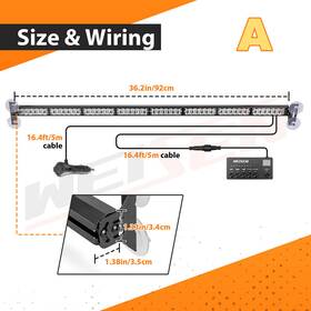 70207014 Weisen 70207008#70207014 Amber/white 35inch Windshield Dash Strobe Light Bar Car Truck Warning Flash Lamp 70207014 Weisen 70207008#70207014 Amber/white 35inch Windshield Dash Strobe Light Bar Car Truck Warning Flash Lamp