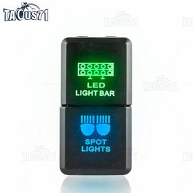 Ta-70204034 Weisen Led Light Bar Spot Dual Push Button Switch For Toyota 2003-2009 4 Runner