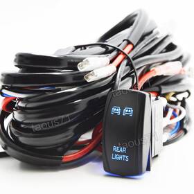 Ta-wi000 Weisen 2024 Led Light Bar Wiring Harness Kit 12v 40a Fuse Relay Rocker Switch Off Road