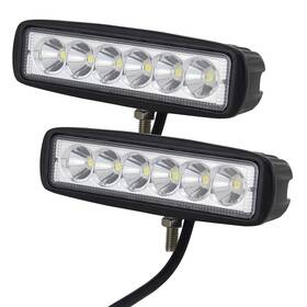 04-2x18s Willpower 2pcs 6 Inch 18w Spot Led Work Light Lamp Off Road High Power For Atv Jeep 4x4 Tr