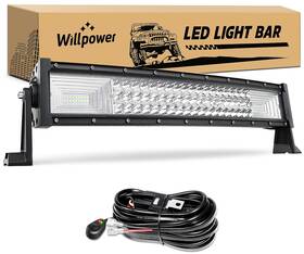 Yy-03-7d-270-c Willpower Lk001-jp Curved Led Light Bar 22 Inch 270w Spot Flood Combo Triple Row O