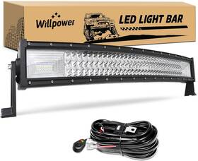 Yy-03-7d-405-c Willpower Lk001 Curved Led Light Bar 32 Inch 405w Spot Flood Combo Triple Row O