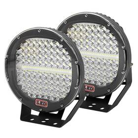 Yy-04-9in-2x294-b-s Willpower 2 Pieces 9 Inch 294w Led Pods Light Bar Black Round 24000lm Waterproof Spot Beam