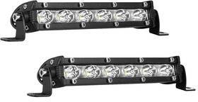Yy-05-30-f-1 Willpower 2pc 7 Inch Slim Led Work Light Bar Single Row Spot Flood Offroad Driving Atv 4wd Suv