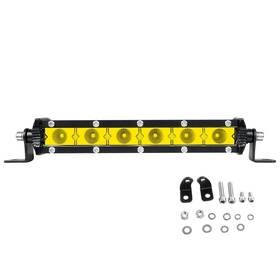 Yy-05-30-yl-f-yz Willpower Amber Yellow Led Light Bar 7 Inch 30w Single Row Flood Beam