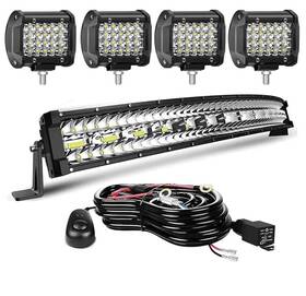 22-288w Winbang Led Light Bar- 20/22 Inch Curved 390w Triple Row Offroad Driving Spot Flood C