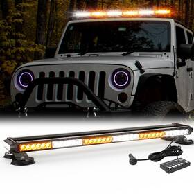 Wx-52026g-6aw Wineco Amber White 38.5 Inch Led Rooftop Strobe Lights Bar Double Side Flashing Emergen