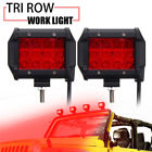 Wpf246955 Red Led Car Work Light Bar Spot Beam 6034328034526