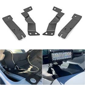 Wsays 767421002272 Upper Hood Hinge A-pillar Led Pod Mount Bracket Compatible With Ford F250 F35