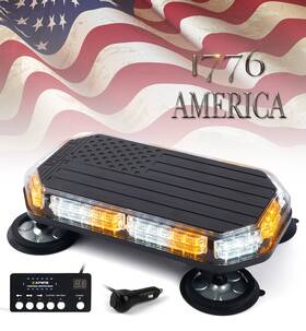 Sll-c120m-g6-wy-1 Xp-elite 42 Led Rooftop Strobe Beacon Lights Us Flag Warning Emergency Hazard Flashing