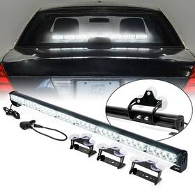 52023-8-g2-w Xprite 35.5 Inch Led Strobe Light Bar White Windshield Traffic Advisor Emergency Warning