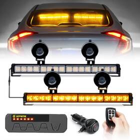 52024-g2 Xprite 17 Inch Led Emergency Warning Strobe Lights Dual Windshield Traffic Advisor Light