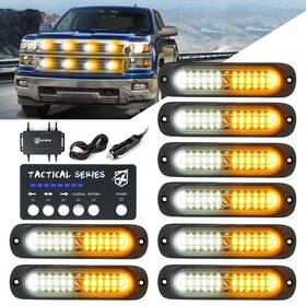 52027-vs-1 Xprite 12led Strobe Light Kit Grill Side Marker Beacon Emergency Hazard Warning