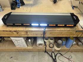 Xprite 707581892030 48 Inch Rooftop Low Profile Led Strobe Light Bar Emergency Safety Warning