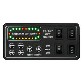 Sl-b419-48in-g1-cb Xprite Black Hawk 48 Inch White/blue Magnet Mount Led Light Bar