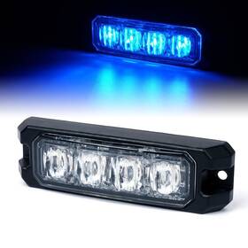 Xprite Sl-b419-bulb-e-b Black Hawk Series 4 Inch 4-led Blue Bolt-on Replacement Module