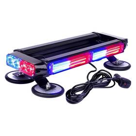 Sl-c108m-g2-rb Xprite Pursuit Cob Series 14.5 Inch Blue/red Magnet Mount Led Light Bar