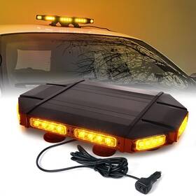 Sl-l33-18in-y-2 Xprite 18 Inch Aluminum Led Strobe Light Bar Rooftop Amber Emergency Hazard Warning Lamp Sl-l33-18in-y-2 Xprite 18 Inch Aluminum Led Strobe Light Bar Rooftop Amber Emergency Hazard Warning Lamp