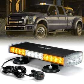 Sl-l47m-17in-g2-wy Xprite 17 Inch Amber Led Strobe Light Bar Car Truck Rooftop Flash Emergency Warning
