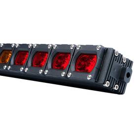 Utv-rsl-g9-rybyr Xprite Rx Series 30 Inch 18-led Red/amber/blue/amber/red Bolt-on Light Bar