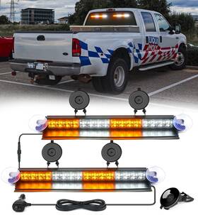 Wsl-g3-16in-wy Xprite Led Windshield Emergency Warning Light Traffic Advisor Hazard Strobe Bar