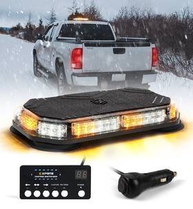 Xp-sll-c120m-g1-wy Xprite 42 Leds Emergency Hazard Warning Rooftop Strobe Lights Magnetic Base White Amber