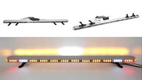 60lbtc Yantech 60 Inch Amber Led Light Bar Tow Truck Plow Roll Back Police With Break Lights And 4 Legs