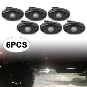Yfoutlet 163892224906 6 Pcs White Led Rock Light For Jeep Truck Atv Suv Trail Rig Bar Lamp