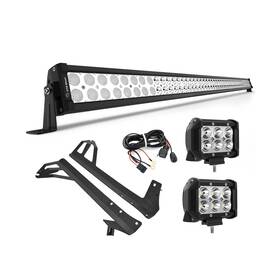 Ctwlwl-0379 Yitamotor 52 Inch Led Light Bar 2x 18w 4 Spot Fog Pods Mounting