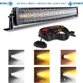 Yh-bs-32in180wcdhm-bt Yuehe 32 Inch Led Work Light Bar Spot Flood Strobe Offroad For Jeep Truck Suv Atv