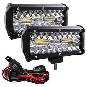 1838 Zmoon Led Light Bar 7 Inch Fog Off Road Lights 240w 24000lm With Le