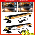 54 Led Emergency Light Bar Rooftop Double Side Strobe Warning Amber/white. Fixed Price $62.69.