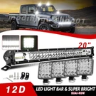 20'' Led Light Bar Lower Bumper + 4X 4'' Pods For Jeep Offroad Suv Truck Pickup. Fixed Price $44.79.