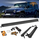 Auxbeam 52" Dual Row Led Work Light Bar + Mount Bracket For Jeep Wrangler Tj. Fixed Price $299.99.
