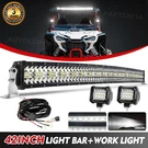 Roof Curved 42" Led Light Bar +wire +4'' Work Lamp For Honda Talon 1000X-4 1000R. Fixed Price $169.99.