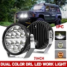 7INCH Round Led Work Light Driving Fog Lamp Pod Dual Color Drl Truck Offroad Utv. Fixed Price $91.47.