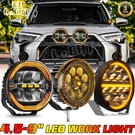 Colight 7/9INCH Spotlights 4X4 Offroad Driving Hi/low Beam Dual Color Drl. Fixed Price $214.31.